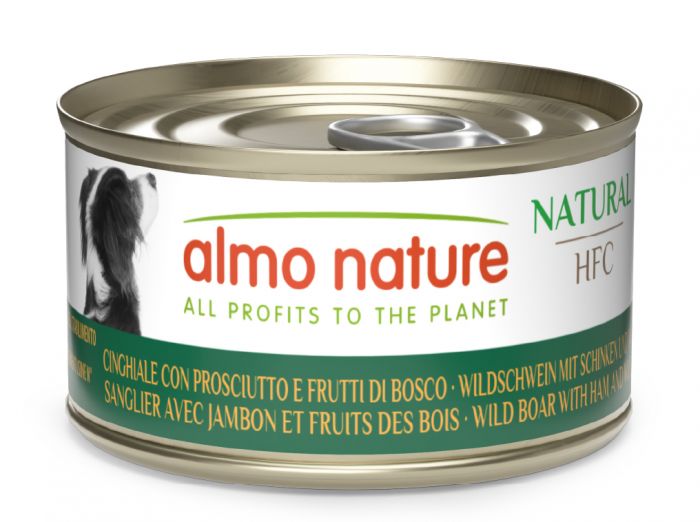 ALMO NATURE - Dog Wet Food HFC WILD BOAR, HAM & BERRIES FOR DOGS 95GR