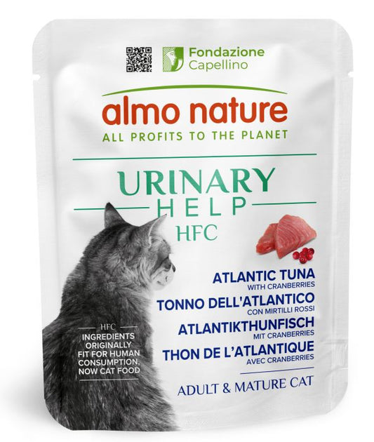 ALMO NATURE - Cat Wet Food HFC URINARY ATLANTIC TUNA & CRANBERRIES 50GR