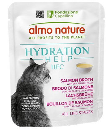 ALMO NATURE - Cat Treats HYDRATION HELP SALMON BROTH 50GR