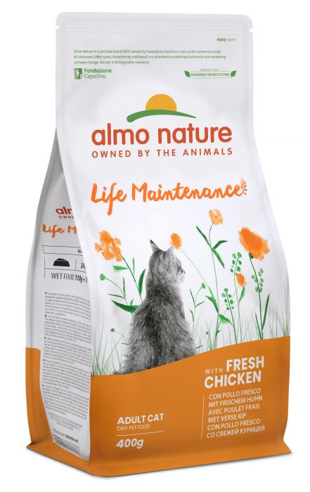 ALMO NATURE - Cat Dry Food PFC CHICKEN & RICE CAT FOOD 400GR