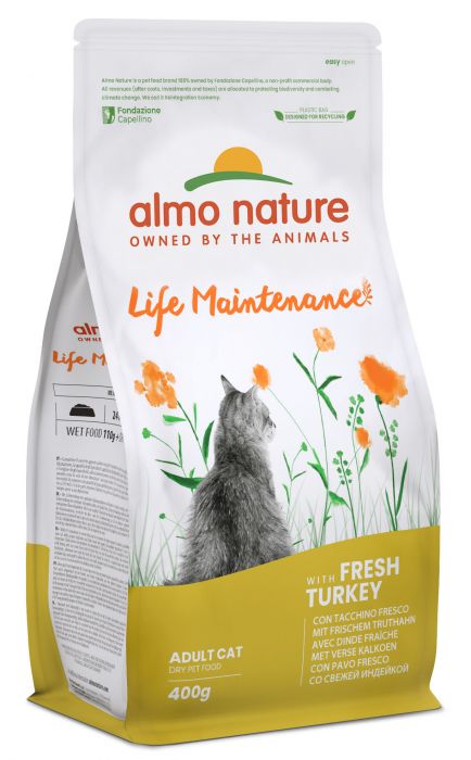ALMO NATURE - Cat Dry Food PFC TURKEY & RICE CAT FOOD 400GR