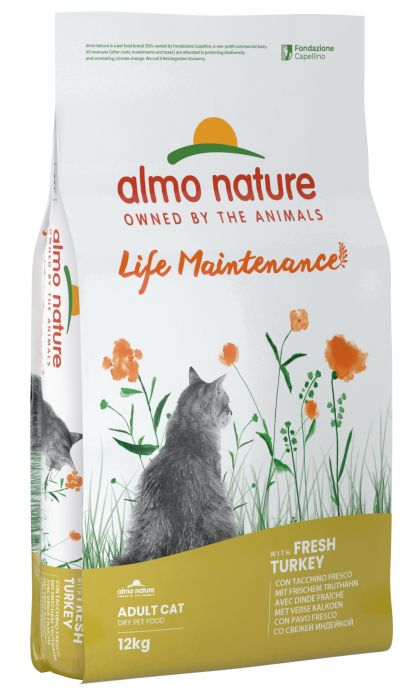ALMO NATURE - Cat Dry Food PFC TURKEY & RICE CAT FOOD 12KG