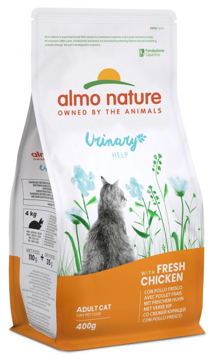 ALMO NATURE - Cat Dry Food FUNCTIONAL URINARY HELP CHICKEN & RICE 400GR