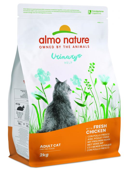 ALMO NATURE - Cat Dry Food FUNCTIONAL URINARY HELP CHICKEN & RICE 2KG