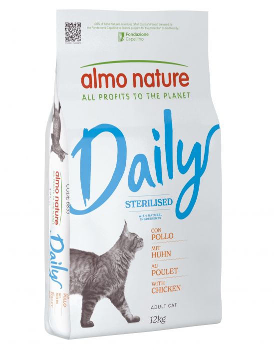 ALMO NATURE - Cat Dry Food DAILY CAT STERILISED CHICKEN 12KG
