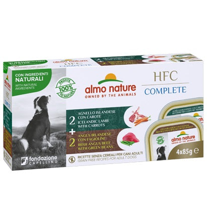 ALMO NATURE - Dog Wet Food HFC ADULT DOG RED MEATS 4X85GR