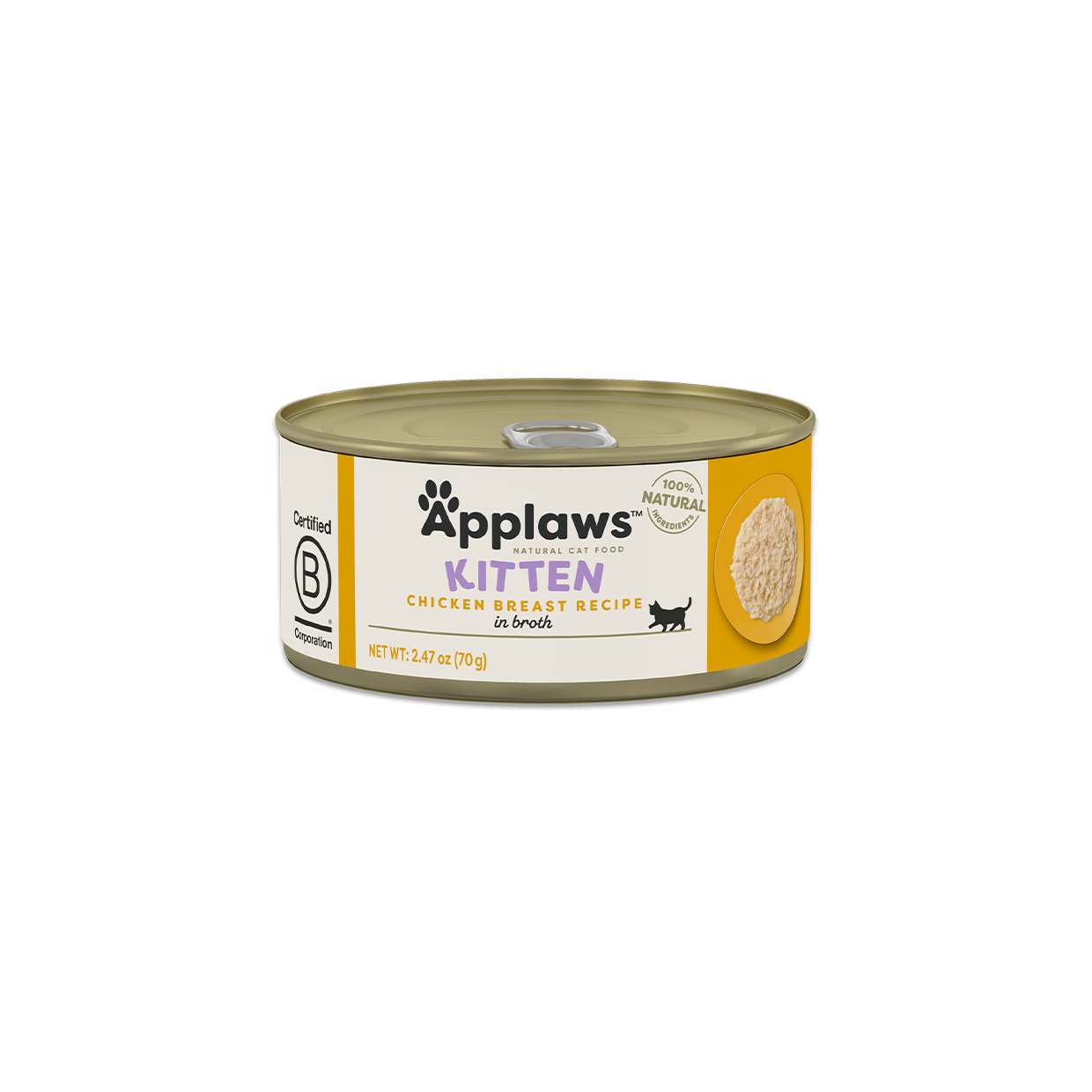 Applaws Cat Wet Food Kitten Tins Chicken Breast 70g-24
