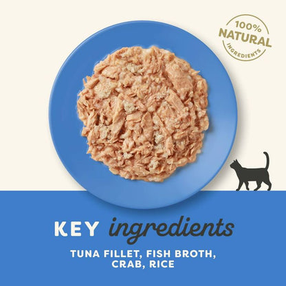 Applaws Cat Wet Food Adult Broth Tins Tuna and Crab 70g-24