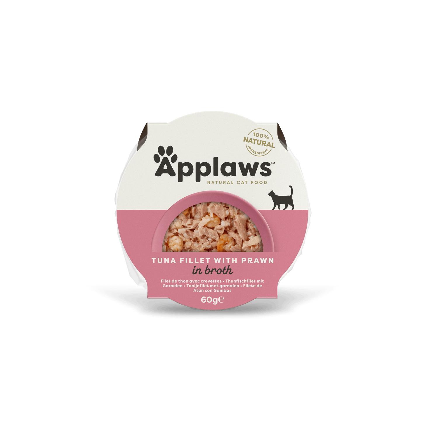 Applaws Cat Wet Food Broth Easy Peel Pots Tuna Fillet with Prawn 60g-10