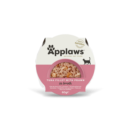 Applaws Cat Wet Food Broth Easy Peel Pots Tuna Fillet with Prawn 60g-10