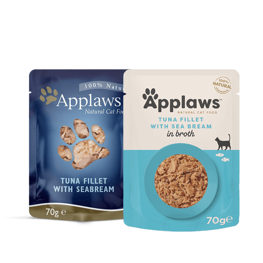 Applaws Cat Wet Food Broth Pouch Tuna Fillet with Seabream 70g-12