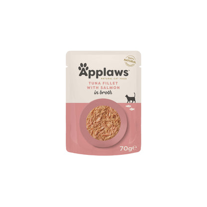 Applaws Cat Wet Food Broth Pouch Tuna with Salmon 70g-12