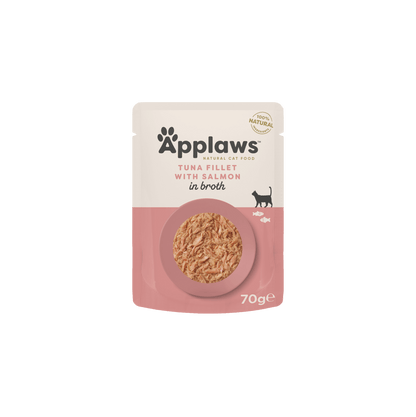 Applaws Cat Wet Food Broth Pouch Tuna with Salmon 70g-12