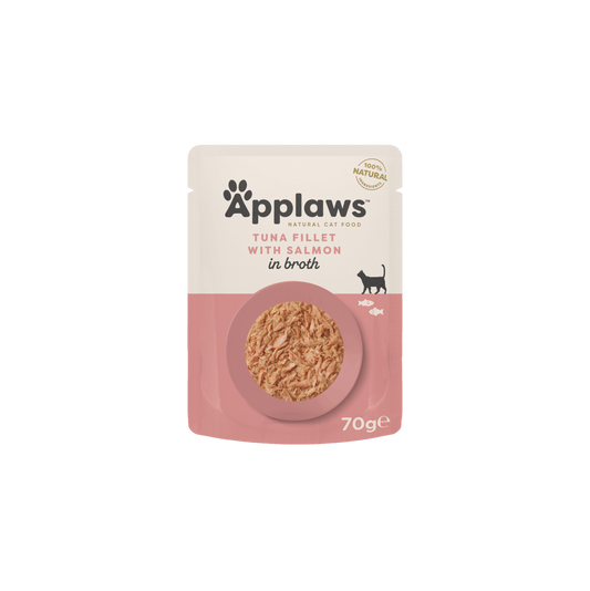 Applaws Cat Wet Food Broth Pouch Tuna with Salmon 70g-12