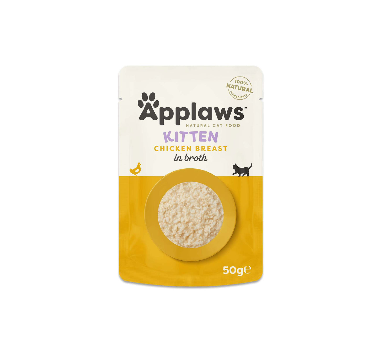 Applaws Cat Wet Food (Kitten) Broth Pouch Chicken Breast 50g-12