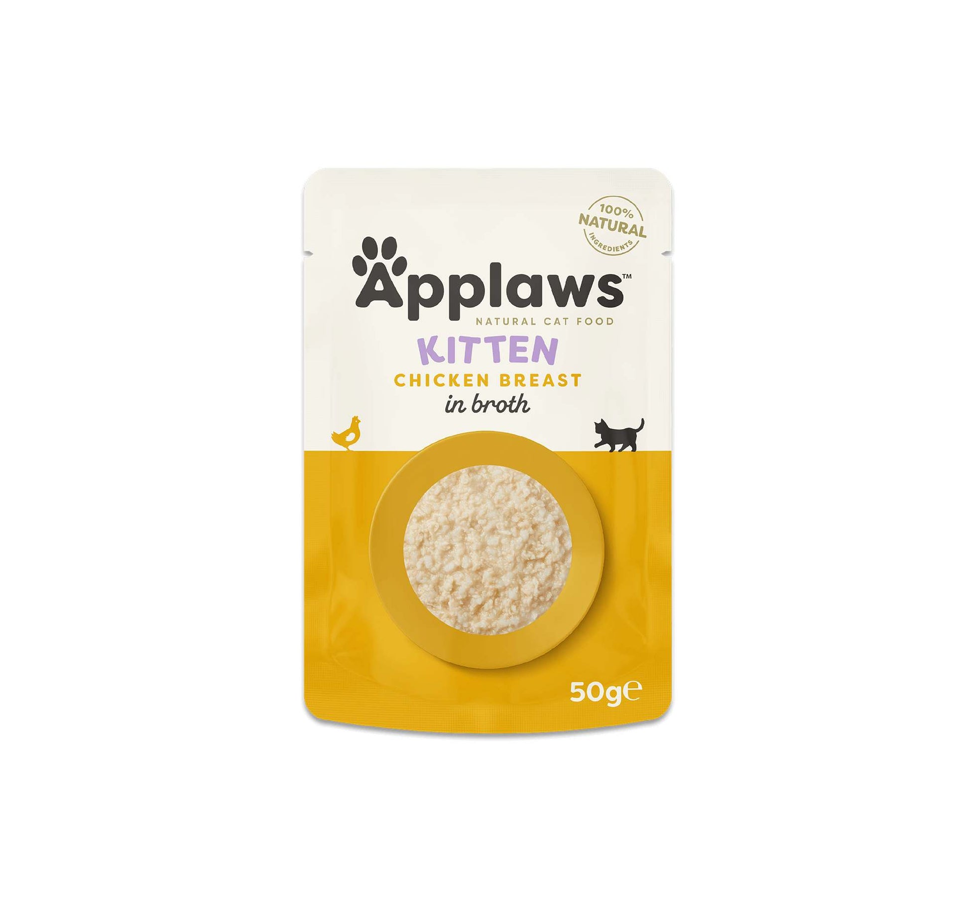 Applaws Cat Wet Food (Kitten) Broth Pouch Chicken Breast 50g-12