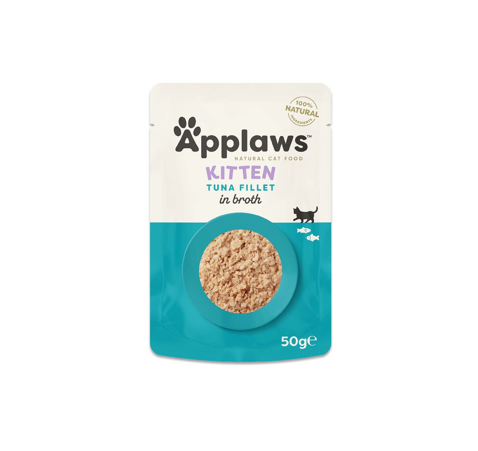 Applaws Cat Wet Food Kitten Broth Pouch Tuna Fillet 50g-12