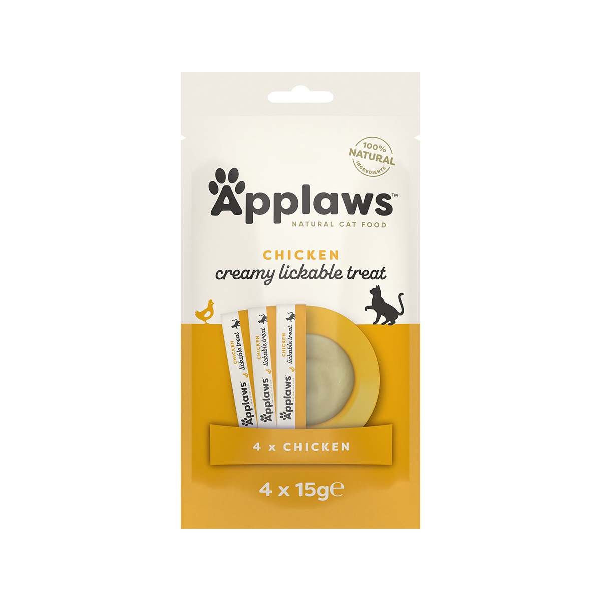 Applaws Cat Wet Food Puree M/p. Chicken Puree 15gx4