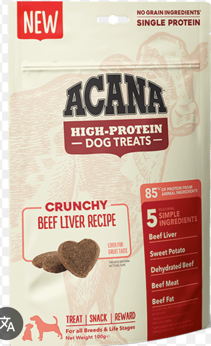 Acana Crunchy Beef Liver Treats 100G