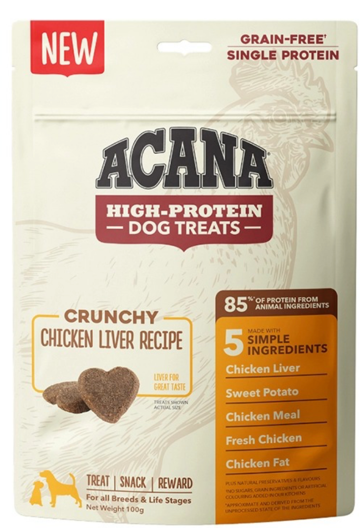 Acana Crunchy Chicken Liver Treats 100G