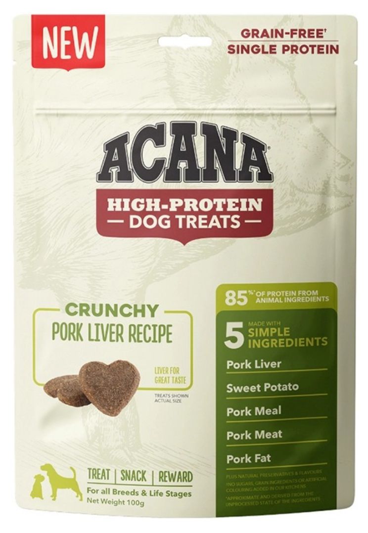 Acana Crunchy Pork Liver Treats 100G