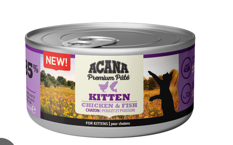 Acana Food For Cat Wet Kitten Chicken&Fish 85G