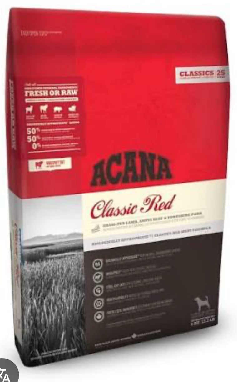 Acana Food For Dog Dry Classic Red 2Kg