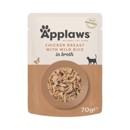 Applaws Broth Pouch Chicken Breast with Wild Rice