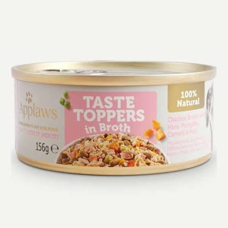 Applaws Tins Chicken,Ham,Pumpkin,Peas in Broth