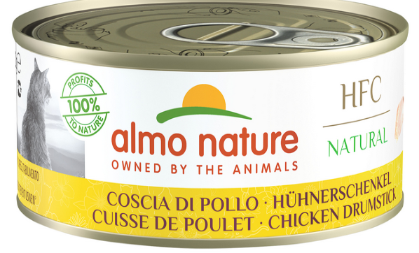 ALMO NATURE - Cat Wet Food HFC NAT. CHICKEN DRUMSTICKS 150GR