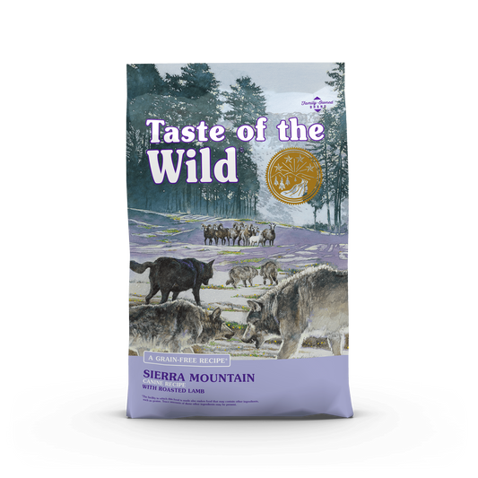PROPET Taste of The Wild Super Premium Complete Food for Dogs Dry Food - Grain Free - All Breeds/All Life Stages Sierra Mountain Roasted Lamb 5.6Kg