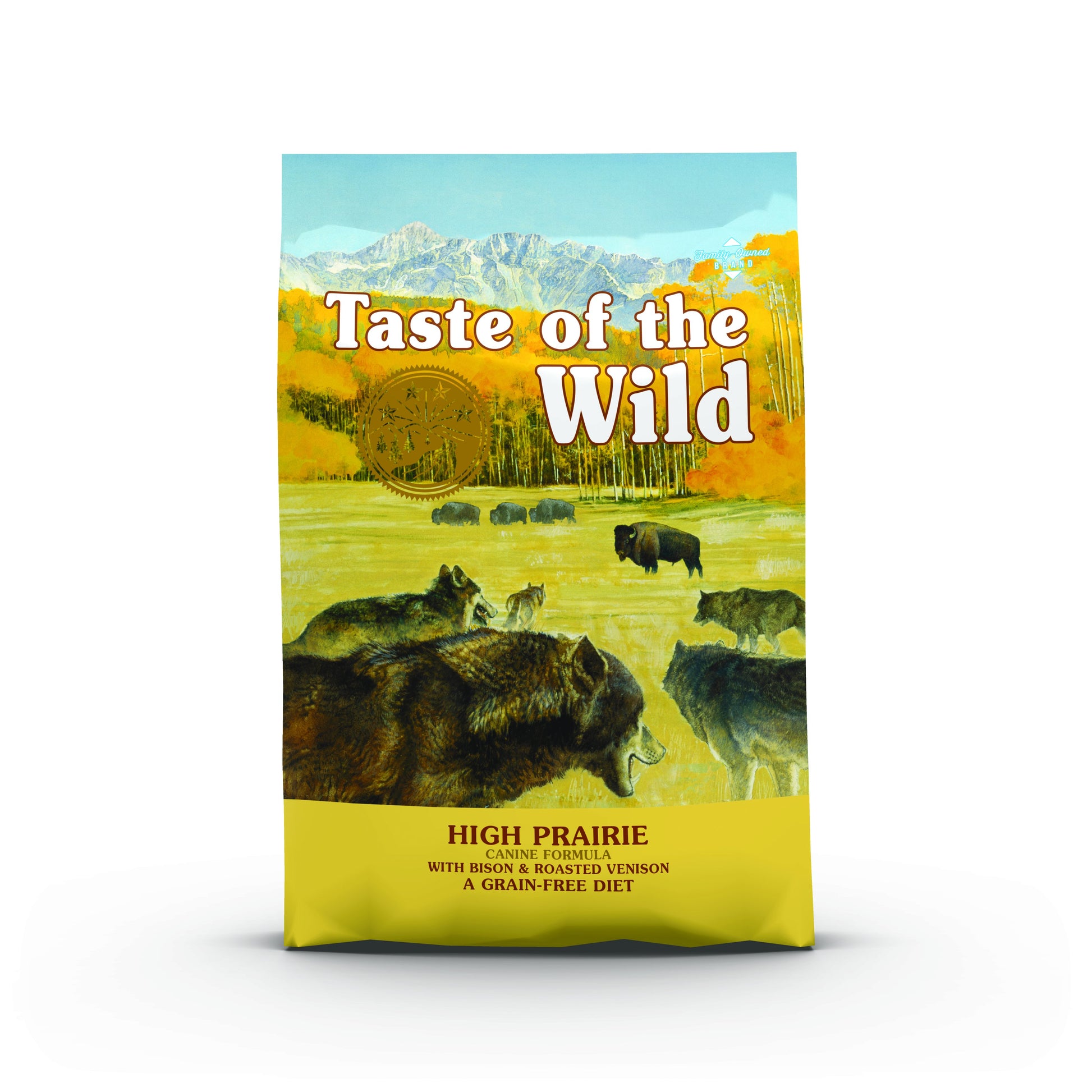 PROPET Taste of The Wild Super Premium Complete Food for Dogs Puppies All Breeds - Dry Food - Grain Free High Prairie Roasted Bison & Venison 5.6Kg