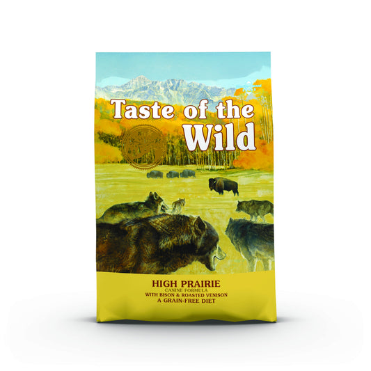 PROPET Taste of The Wild Super Premium Complete Food for Dogs Puppies All Breeds - Dry Food - Grain Free High Prairie Roasted Bison & Venison 5.6Kg