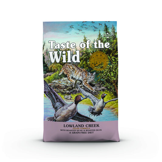 PROPET Taste of The Wild Super Premium Complete Food for Cats All Life Stages - Dry Food - Grain Free Lowland Creek Roasted Quail & Roasted Duck 2Kg