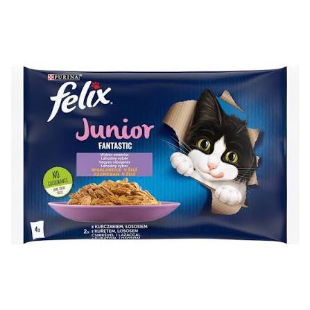 Felix Junior Fantastic Mixed Selection in Jelly (4x85g)