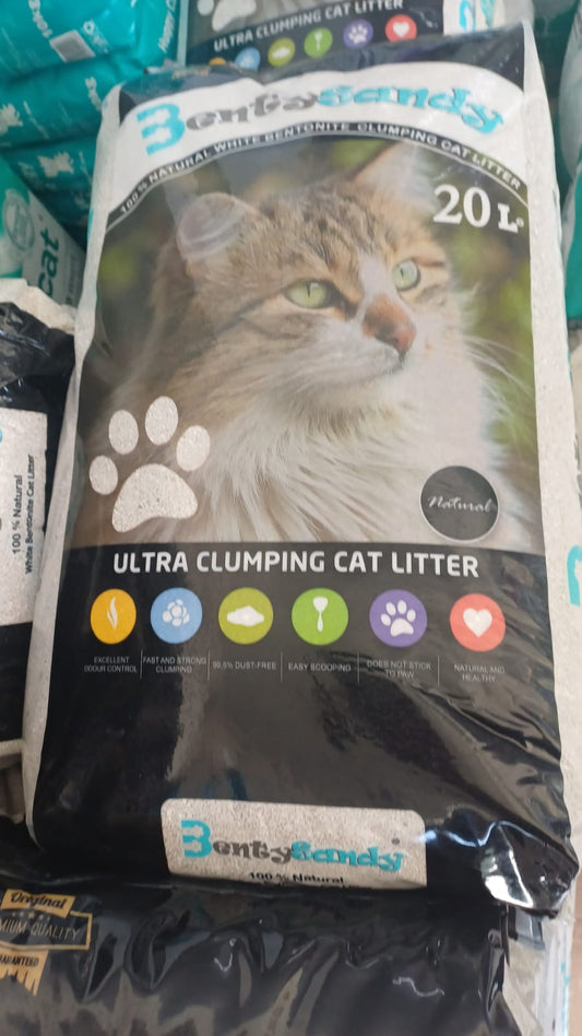Benty Sandy Ultra Clumping Cat Litter 20L