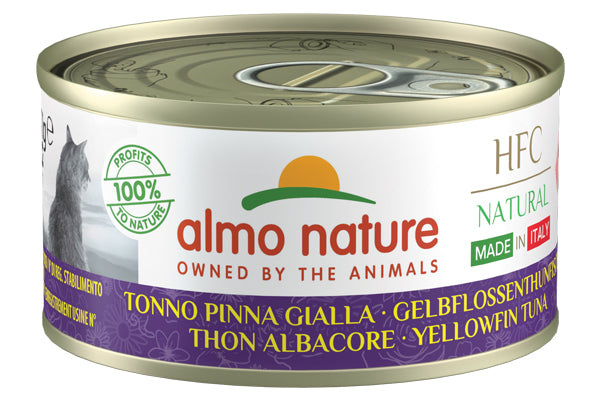 ALMO NATURE - Cat Wet Food HFC NAT. YELLOWFIN TUNA 70GR