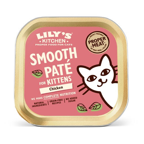 LILY'S KITCHEN - Cat Wet Food KITTEN CHICKEN SMOOTH PATE 85GR