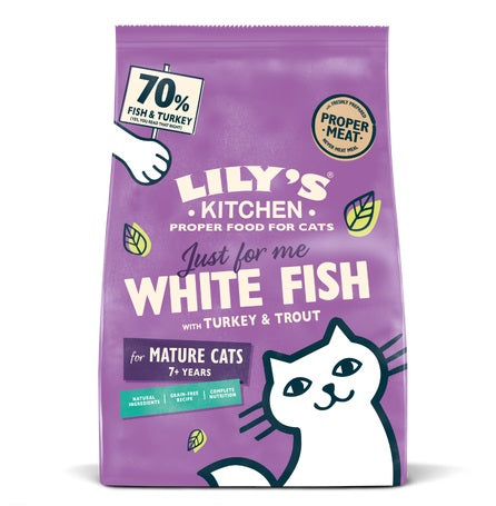 LILY'S KITCHEN - Cat Dry Food MATURE DRY FISH & TURKEY 800GR