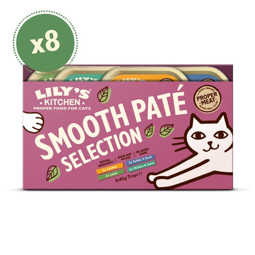 LILY'S KITCHEN - Cat Wet Food MPK SMOOTH PATE SELECTION 8X85GR