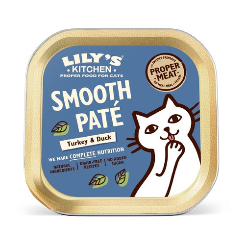 LILY'S KITCHEN - Cat Wet Food TURKEY & DUCK SMOOTH PATE 85GR