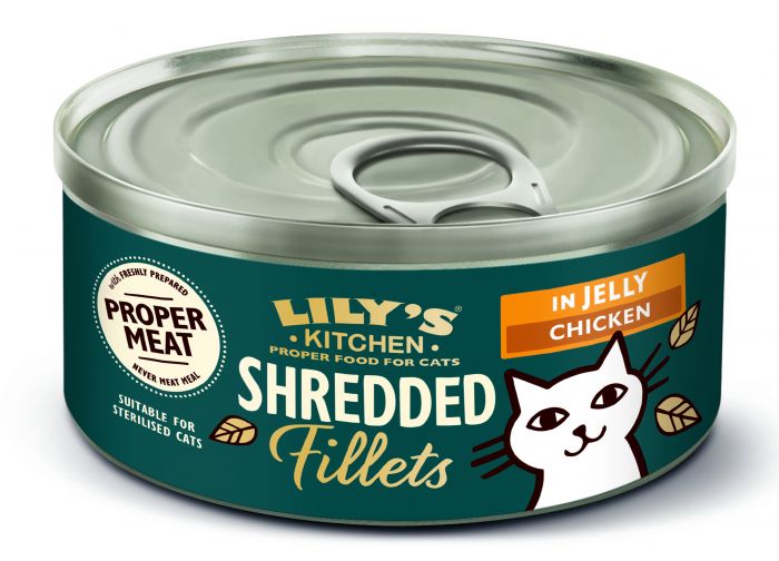 LILY'S KITCHEN - Cat Wet Food SHREDDED CHICKEN FILLETS IN JELLY 70GR