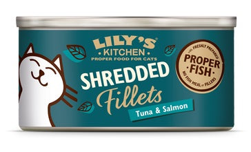 LILY'S KITCHEN - Cat Wet Food SHREDDED FILLETS TUNA & SALMON 70GR