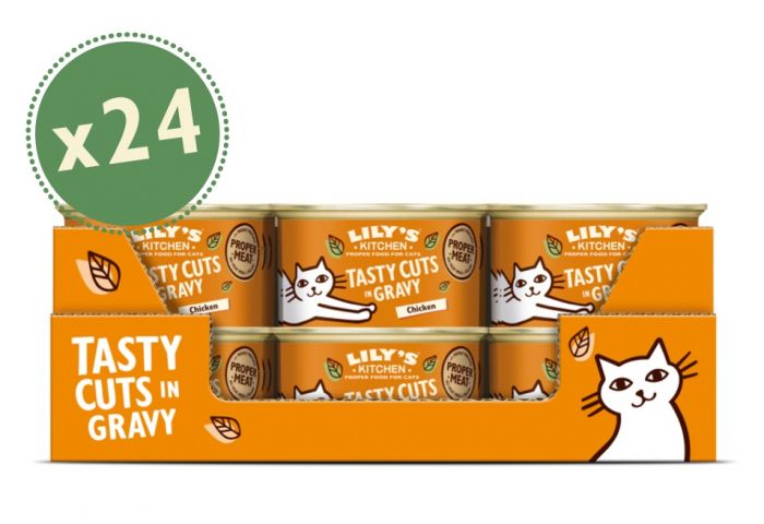 LILY'S KITCHEN - Cat Wet Food TASTY CUTS IN GRAVY CHICKEN 85GR
