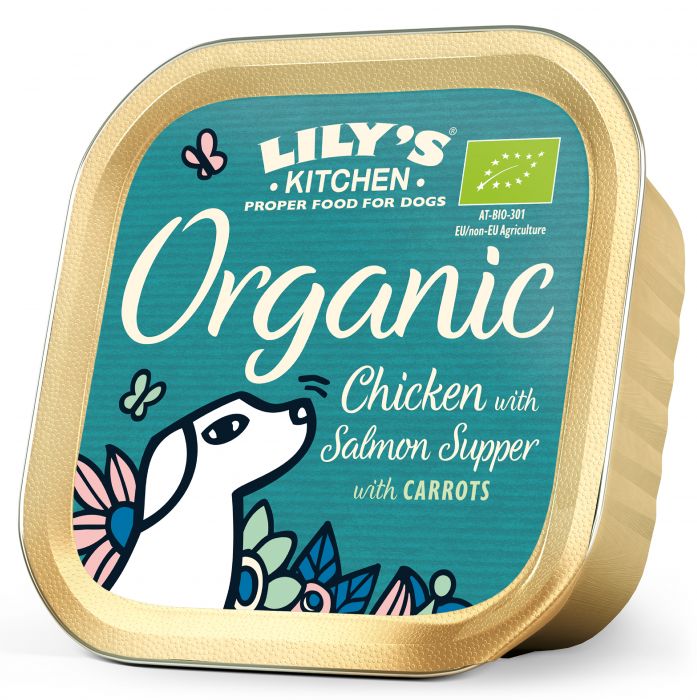 LILY'S KITCHEN - Dog Wet Food ORGANIC CHICKEN & SALMON SUPPER 150G
