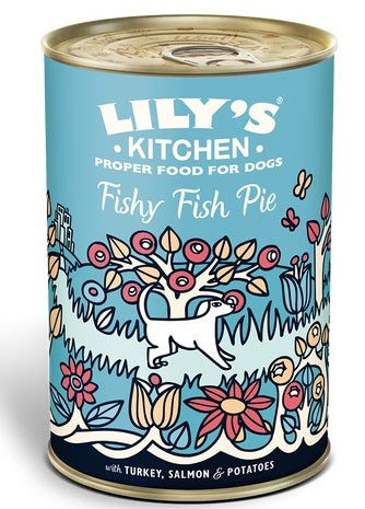 LILY'S KITCHEN - Dog Wet Food FISHY FISH PIE & PEAS 400GR