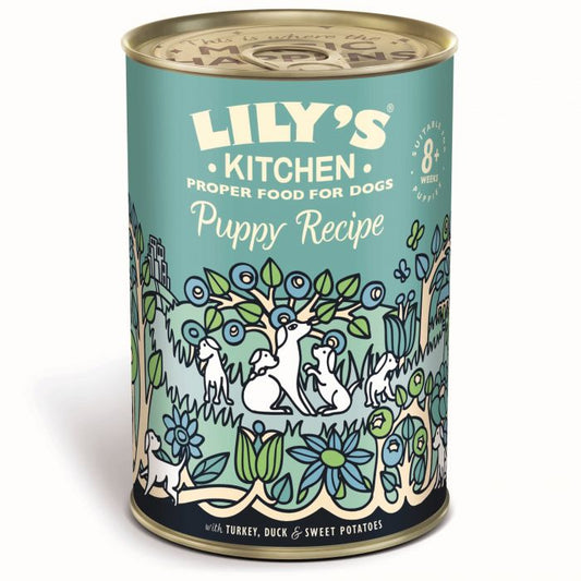 LILY'S KITCHEN - Dog Wet Food PUPPY RECIPE TURKEY & DUCK 400GR