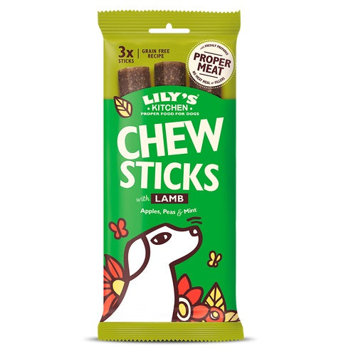 LILY'S KITCHEN - Dog Treats DOG CHEW STICKS LAMB 120GR