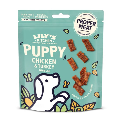 LILY'S KITCHEN - Dog Treats CHICKEN & TURKEY NIBBLES 70GR