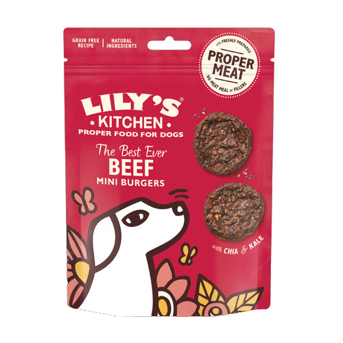 LILY'S KITCHEN - Dog Treats THE BEST EVER BEEF MINI BURGERS 70GR